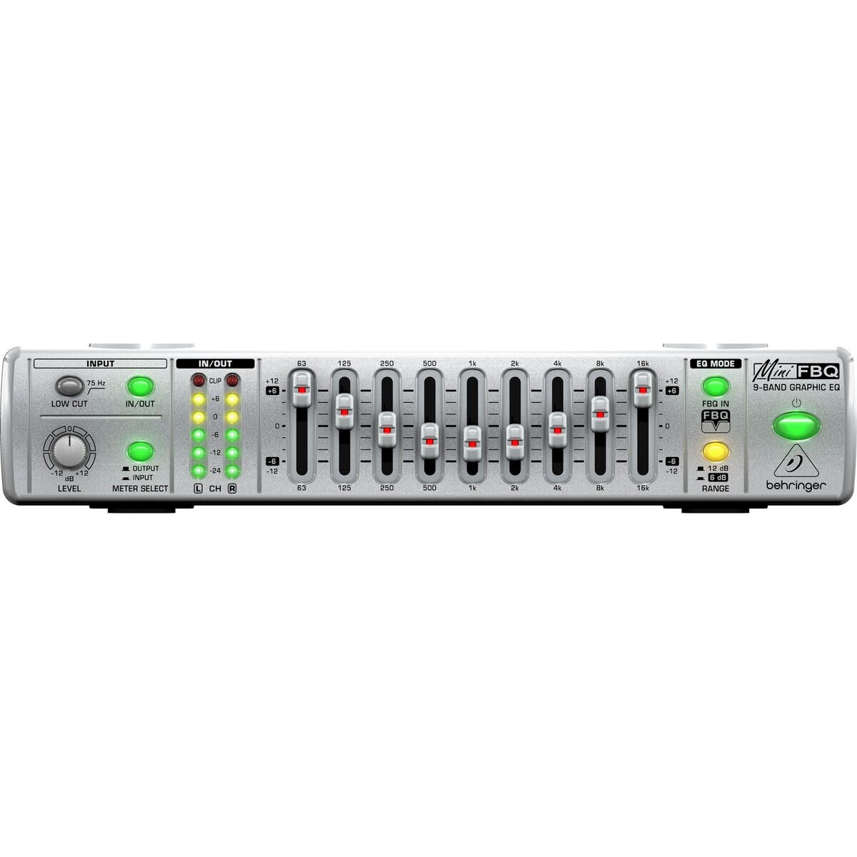 Behringer FBQ800 Mini 9Band Graphic Equalizer with FBQ